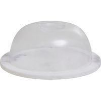Premier Housewares Round White Marble Cheese Board With Clear Plastic Dome Polished Finish Sturdy Marble and Dome Versatile w20 x d20 x h8cm