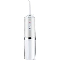 Appareil de nettoyage dentaire électrique à impulsions, à forte pression d'eau, pour le nettoyage des dents et le nettoyage des dents à domicile. Appareil de rinçage dentaire portable, blanc.
