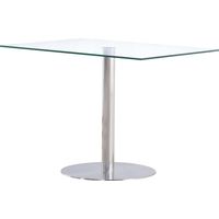 Sephora 107cm Small Glass Dining Table
