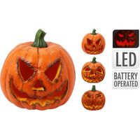 Citrouilles Led Halloween Basics Duo De Citrouilles Lumineuses à Piles, 3 Modèles - Basics