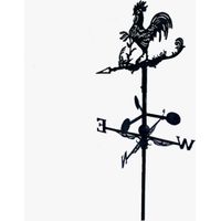 Girouette de toit graphique modèle Coq avec support universel