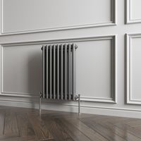 Biubiubath Traditional Cast Iron Style Radiator Horizontal 2 Column Anthracite 600x425mm