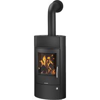 ORANIER Kaminofen Pori Aqua 10KW mit Wasser-Wärmetauscher, Stahl schwarz