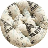 Coussin de chaise rond 40 cm, coussin d'assise pour maison, bureau, voiture – DELKEVIC