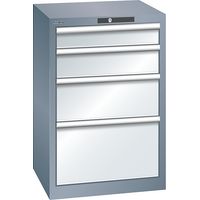 LISTA, Armoire à tiroirs avec 4 tiroirs, l x p x h 564 x 572 x