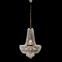 Lampadario imperiale in ferro e ottone Oro con stass otto luci 50x h74 cm
