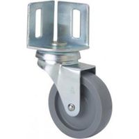 rueda giratora pletina angular 16bsr40-bp plastico gris eje liso