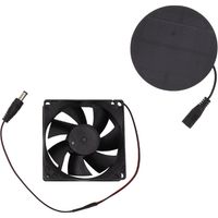 Eosnow Ventilateur de panneau solaire 3W, Mini ventilateur d'extraction solaire à faible bruit et économie d'énergie pour poulailler et serre