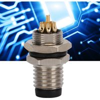 Connecteur étanche M8 Aviation 8 broches en laiton nickelé pour prise femelle