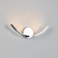 Kosilum – Applique murale LED demi-cercle – Éclairage 3000K – Flux lumineux 800lm – Design argenté moderne – Installation facile