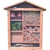 Hôtel à insectes géant 1,5m – Fabriqué en sapin Douglas – Multi-compartiments pour coccinelles et abeilles – Écoresponsable et durable – Atelier Du Morvan