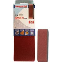 Schleifband 75 x 480 mm Körnung 60 - 3 Stück
