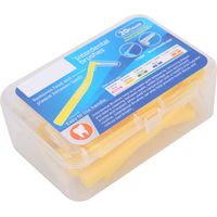 20 pièces brossettes interdentaires en L pour appareil orthodontique, nettoyage des dents, cure-dents jaunes