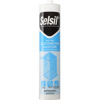 SELSIL SILICONE ACETICO P/SANITARI BIANCO 280 ML Q.TA 25