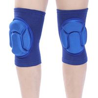 Genouillères de sport en éponge bleue haute densité pour la danse, la course à pied, l'alpinisme, le volley-ball, le football et le basketball. Équipement de protection.