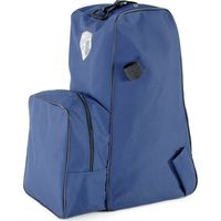 Noir et bleu royal - Sac en nylon pour bottes, casquette et fouet, couleur unie avec bord contrasté