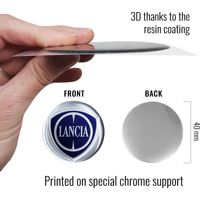 Lancia Adesivi 3D Logo - Colore: COLOR - Dimensione: 40 MM