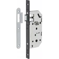 THIRARD - Serrure encastrable Monomax NF pour porte intérieure, axe 40mm, bouts carrés, têtière noire - THIRARD