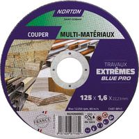 Disque Tronçonner Multi-matériaux Norton Coupe Rapide Et Précise, Tous Matériaux - Norton