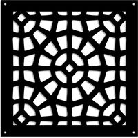 SANPIETRINI - Pannello in PVC traforato - Parasole - Colore: nero - Misura: 73x73 cm