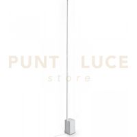 Ideal Lux Lampada da terra moderna Essence 1 luce LED integrato bianca metallo vetro