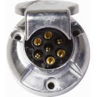 Toma remolque metálica hembra 7 pines 12v