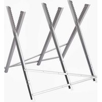 Cavalletto per ceppi di legna ELEM TECHNIC larghezza 80 cm capacità 150 kg angoli 50 60 70°