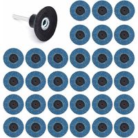 31 Stück 2 Zoll 50 mm Schleifscheiben Lamellenscheiben 40er Körnung 60er Körnung 80er Körnung