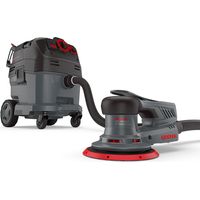 Menzer – Ponceuse excentrique 150mm 350W – Moteur EC sans brosses – Aspiration efficace avec VCL 530 PRO – Ponçage sans poussière