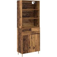 Armoire Haut de rangement - Armoire De Chambre Bois ancien 69,5 x 34 x 180 cm Bois d'ingénierie fr8247 - Maison La Vie