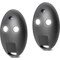 Télécommande portail, lot de 2 télécommandes 433 MHz compatibles BFT MITTO2, 2 canaux, code tournant pour portails automatiques