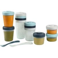 BEABA Pack 1er repas, Portion Clip de conservation 2x90ml + 4x150ml + 6x250ml + 2 cuill 1ere age, Storm