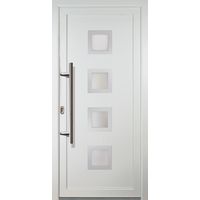 Puertas de casa exclusivo modelo 84, dentro: blanco, fuera: blanco ancho: 108cm, altura: 208cm chapa izquierda