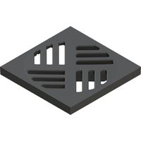 KESSEL-Rejilla de ranuras - 138x138 mm, plástico, 60101S