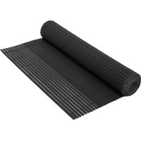 ECD Germany Siepe in PVC 140x400 cm Antracite Stuoia in PVC Recinzione per la Privacy con 3 Pesi di Rinforzo Frangivento Resistente ai Raggi UV Canniccio Impermeabile Schermo per Giardino Balcone