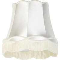 QAZQA Abat-jour en soie crème 45 cm - Granny