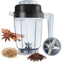 Contenant de 907 g (32 oz) pour grains moulus secs (compatible avec divers mélangeurs professionnels/de la série Exploration de Vita Smith) Noir