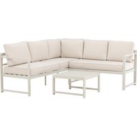 Salon d'Angle de Jardin "Salvador" 190cm Beige