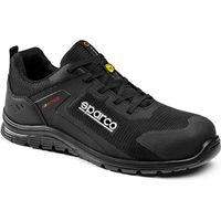 Sparco Practice Advance Kyffin S1P scarpe da lavoro antinfortunistica nero N.41 in fibra tessile con puntale trattamento antishock traspirante ed antigraffio Nero 41