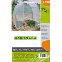 telo di ricambio verdemax per serra spring mini in pe trasparente 200x150x175 cm