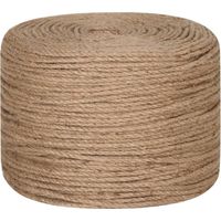 Vidaxl – Corde de jute 100 m – 6 mm d'épaisseur – Résistante aux intempéries – Pour artisanat et jardinage – Matériau naturel 100% jute