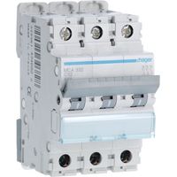 Hager MCA332 Circuit breaker 3P 32A curve C 6/10kA