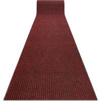 Paillasson antidérapant pour les mètres courants GIN 3086 Liverpool extérieur, intérieur, sur caoutchouc - rouge 120 cm red 120x160 cm