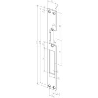 Têtière de gâches à larder 250X25mm zingué - EFF-EFF - 681440