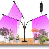 Randaco Lampada per piante orticole a LED a spettro completo - 10 livelli di luminosità dimmerabili 3 teste