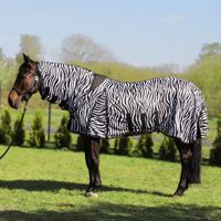 Couverture anti-mouches York zebra respirante protection insectes 135 cm