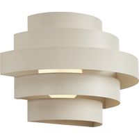 QAZQA Moderno Lámpara de pared moderna beige con LED regulable en 3 pasos - Lines Acero Otros Incluye LED Max. 1 x 10.5 Watt