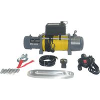 Varan Motors – Treuil électrique 12V SC13000 – Charge max 5900kg – Corde synthétique 27m Ø9mm – Moteur 4800W pour terrains accidentés
