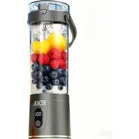 Blender Portable - 700 ml - 6 Lames En Acier Inoxydable - Moteur 300 W - Rotation Bidirectionnelle - Batterie Intégrée - Rechargeable USB-C - Couvercle Voyage