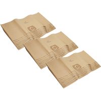 vhbw 30x Vacuum Cleaner Bag compatible with Kärcher K 2801 Plus, A 2800 - 2899, NT 361 Eco, NT 35/1, A 2901 Vacuum Cleaner, 33.1 cm x 77.7 cm, beige
